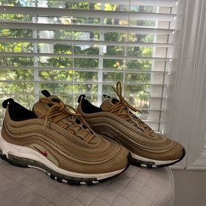 Nike Air Max 97 Metallic Gold Size 6.5Y